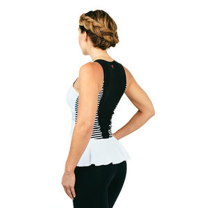 Kadyluxe Charlotte Peplum, white and black